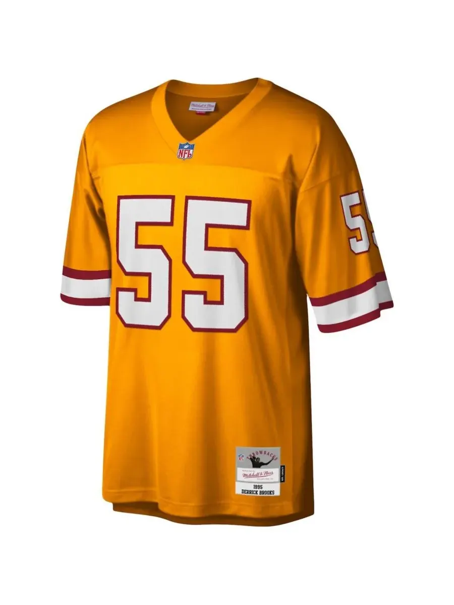 Mitchell & Ness Мужская оранжевая реплика футболки Деррика Брукса из команды Tampa Bay Buccaneers — изображение 3 из 3