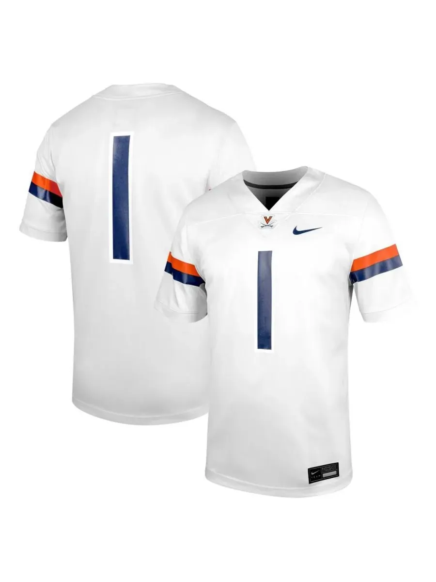 Nike Мужская белая футбольная майка Virginia Cavaliers "Untouchable"