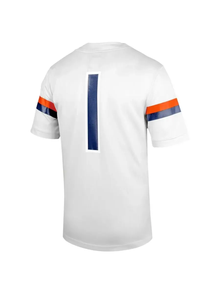 Nike Мужская белая футбольная майка Virginia Cavaliers "Untouchable" — изображение 2 из 3, белый