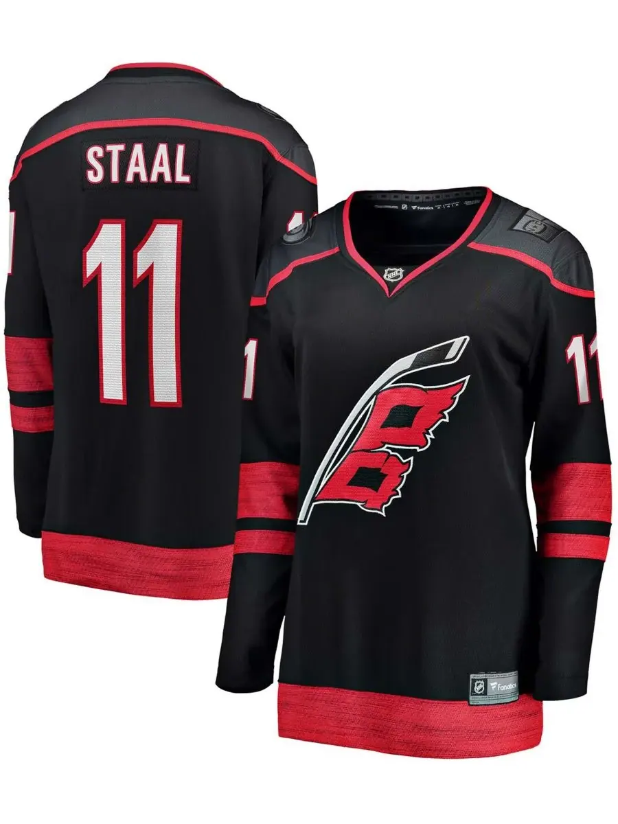 Fanatics Женская альтернативная игровая майка Jordan Staal Black Carolina Hurricanes Breakaway