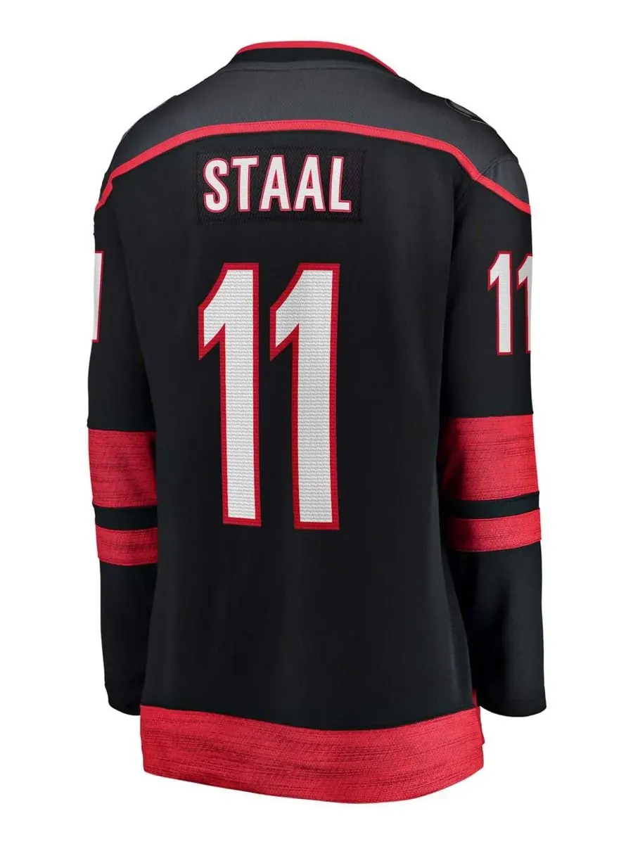 Fanatics Женская альтернативная игровая майка Jordan Staal Black Carolina Hurricanes Breakaway — изображение 2 из 3, черный