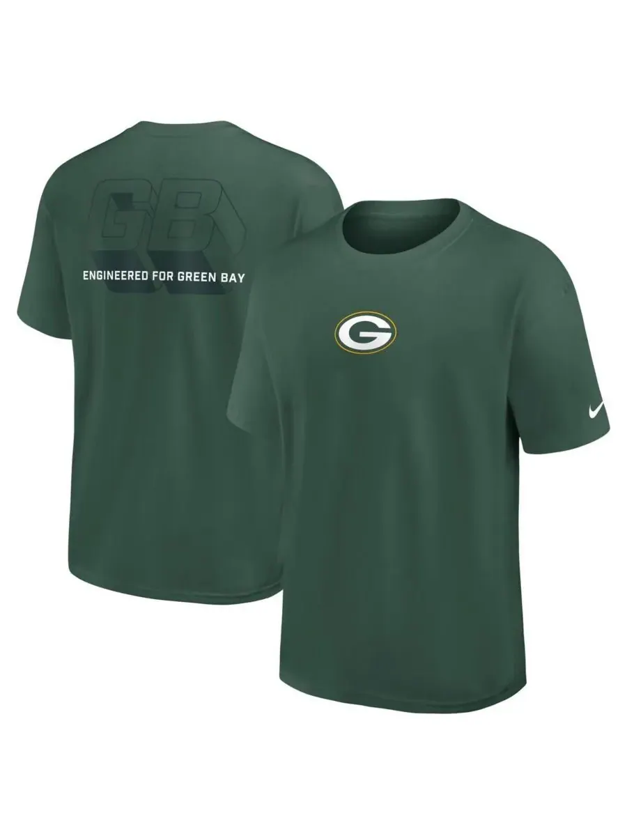 Nike Мужская зеленая футболка Green Bay Packers Dominate the Game Essential Max90