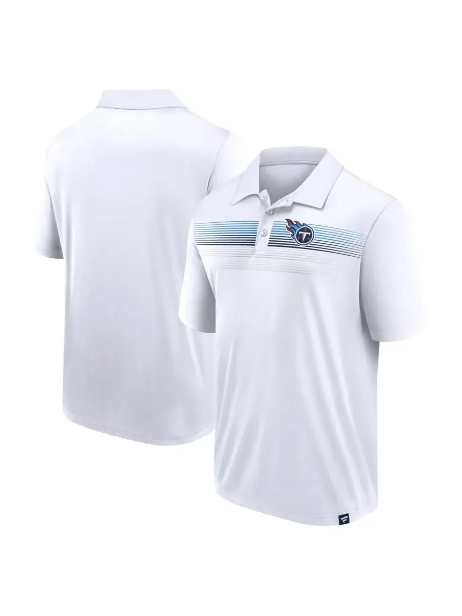 Fanatics Мужская белая поло-рубашка Tennessee Titans большого размера с сублимационной печатью