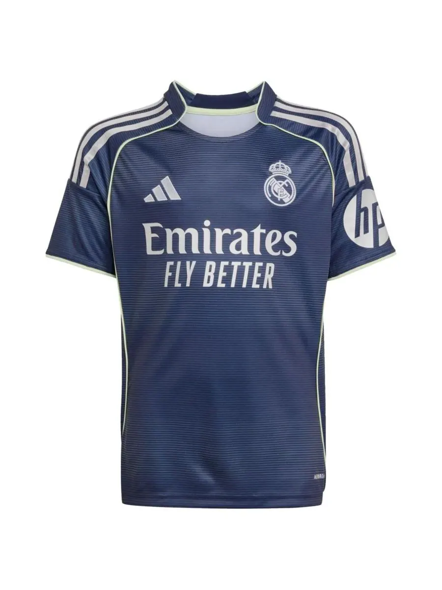 Adidas Детская футболка-реплика Vini Jr. Blue Real Madrid сезона 2025/26 для мальчиков и девочек — изображение 3 из 3, синий