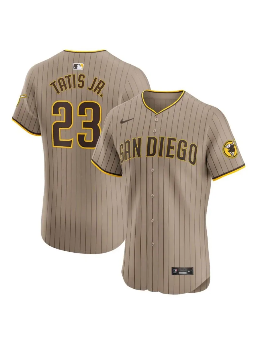 Мужская футболка Fernando Tatis Jr. Sand San Diego Padres Alternate Elite Player Nike