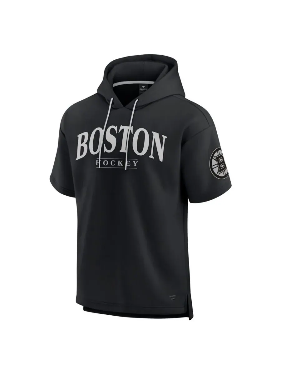 Fanatics Мужская черная толстовка с коротким рукавом Boston Bruins Elements Ready — изображение 2 из 3, черный