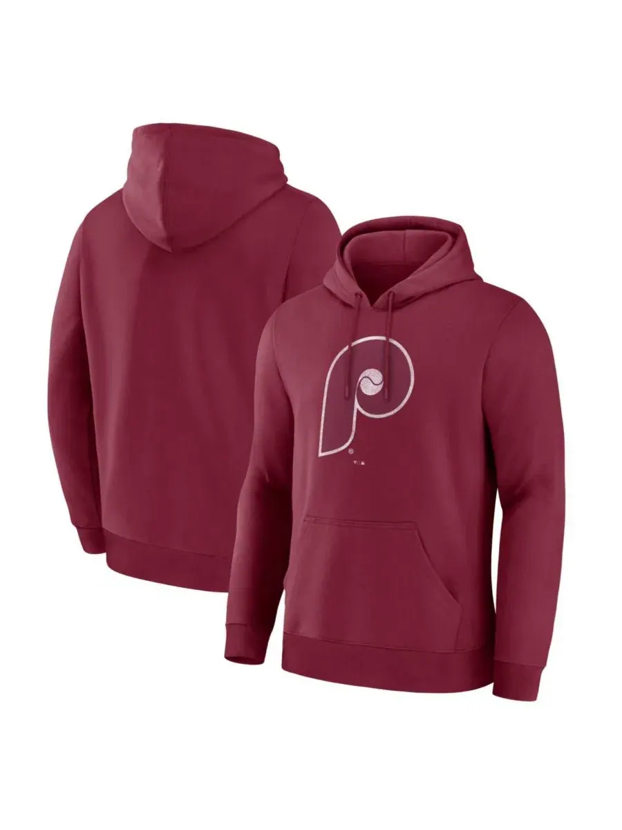 Мужская бордовая толстовка Philadelphia Phillies Legacy Fanatics