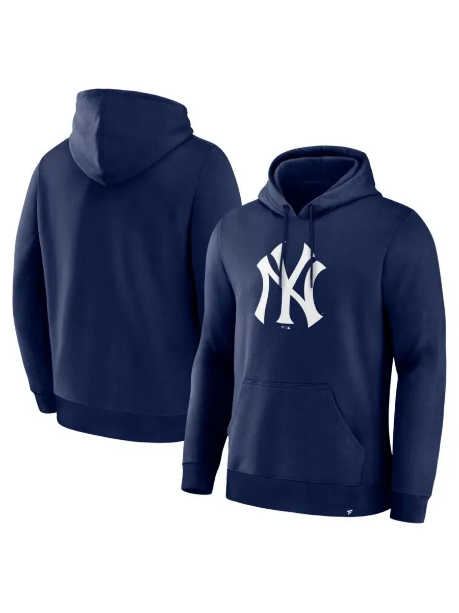 Мужская толстовка темно-синего цвета с основным логотипом New York Yankees Legacy Fanatics