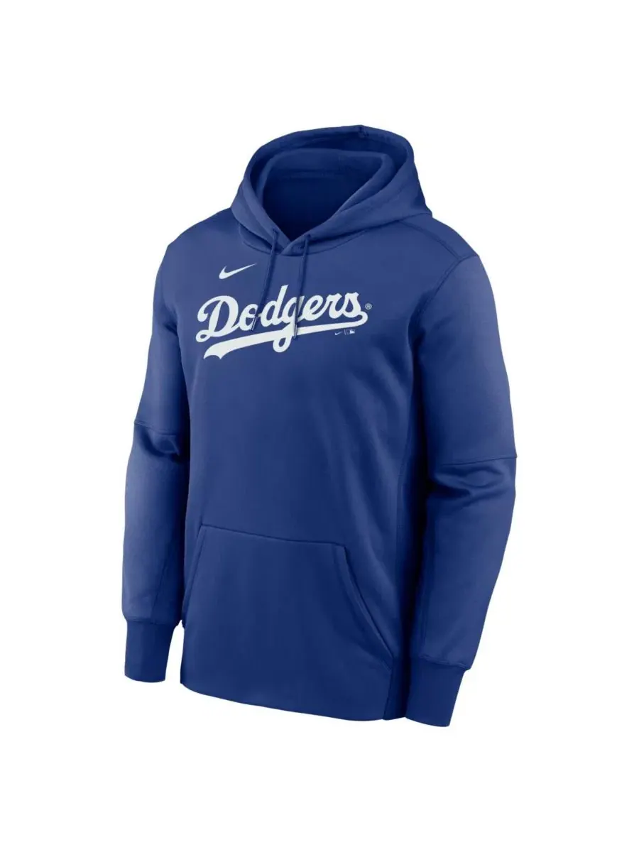 Мужская толстовка Therma с логотипом Los Angeles Dodgers Royal Nike — изображение 2 из 3, королевский