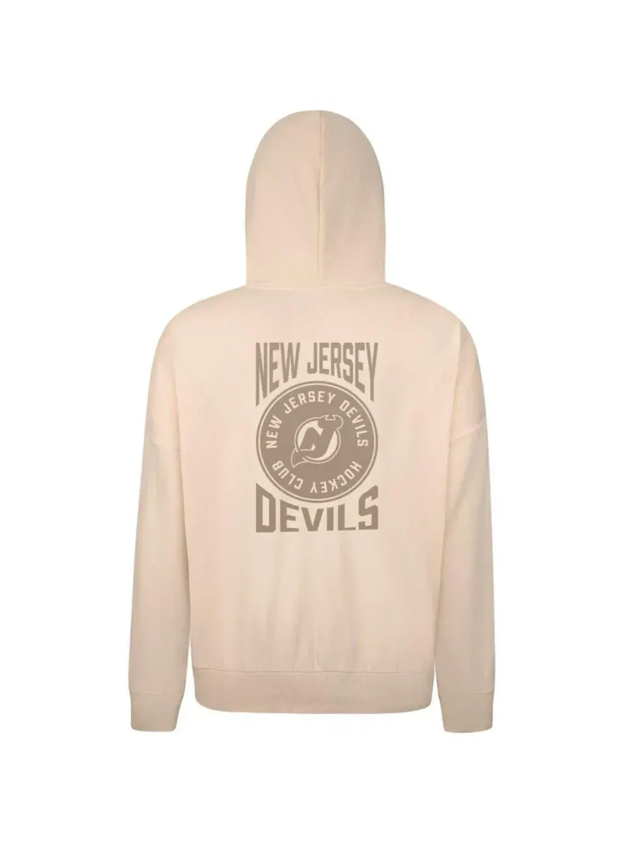 LevelWear Мужская кремовая толстовка с капюшоном New Jersey Devils Contact Stamp — изображение 3 из 3, бежевый