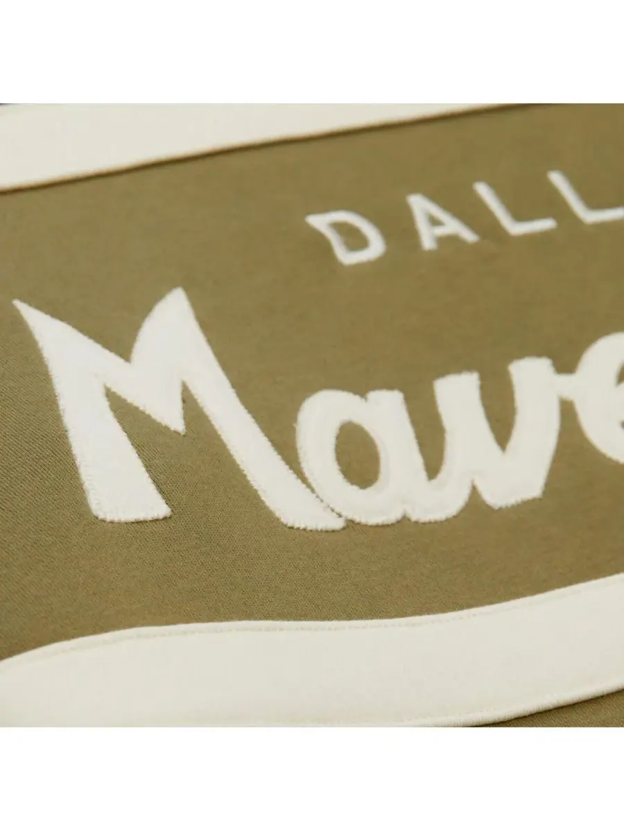 Mitchell & Ness Мужская толстовка с капюшоном оливкового цвета с логотипом Dallas Mavericks Double — изображение 2 из 5