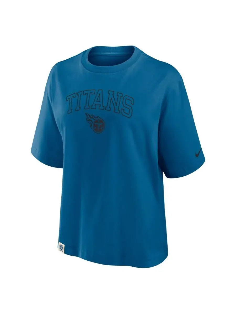 Nike Женская синяя футболка свободного кроя с эмблемой команды Tennessee Titans Glory Arch — изображение 3 из 3, синий