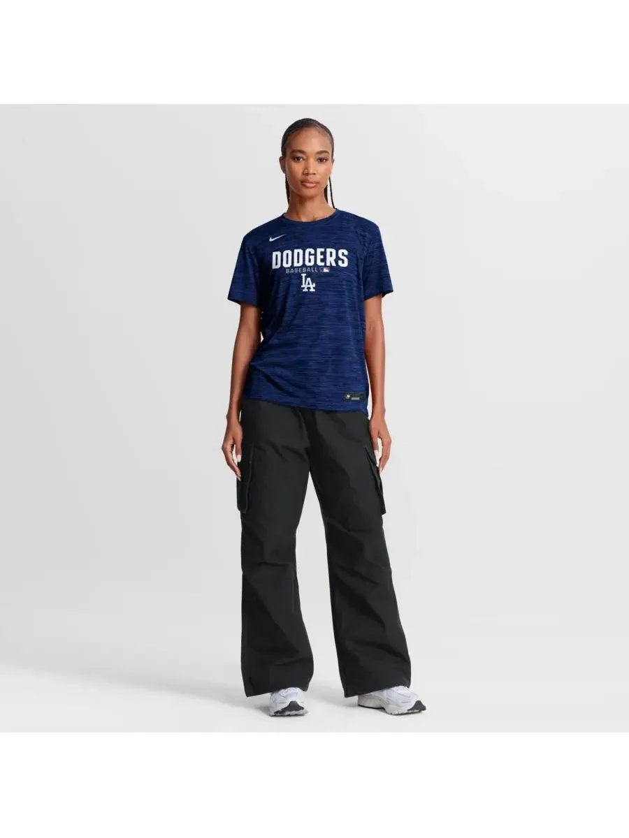 Женская футболка Royal Los Angeles Dodgers Authentic Collection Velocity Dri-FIT Nike — изображение 3 из 3, королевский