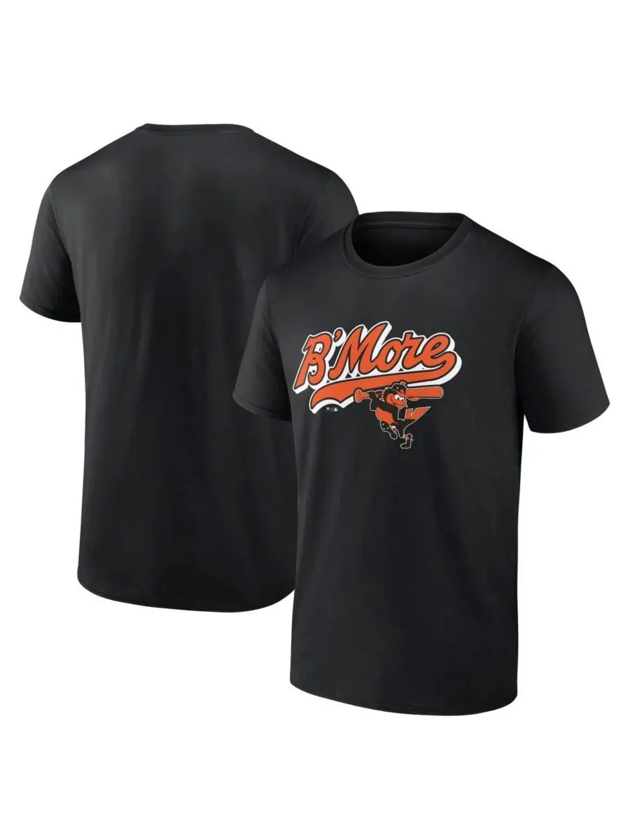 Fanatics Mto Label Мужская черная футболка Baltimore Orioles B'More