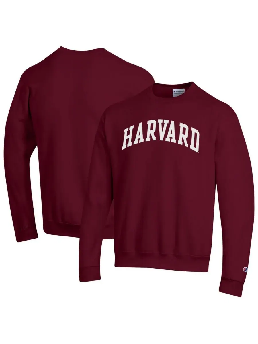 Champion Мужская флисовая толстовка Crimson Harvard Crimson Basic Arch