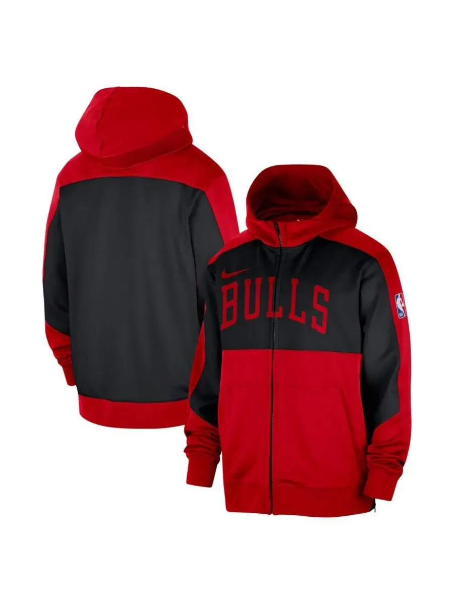 Куртка-худи с принтом Chicago Bulls, модель Showtime Performance Nike