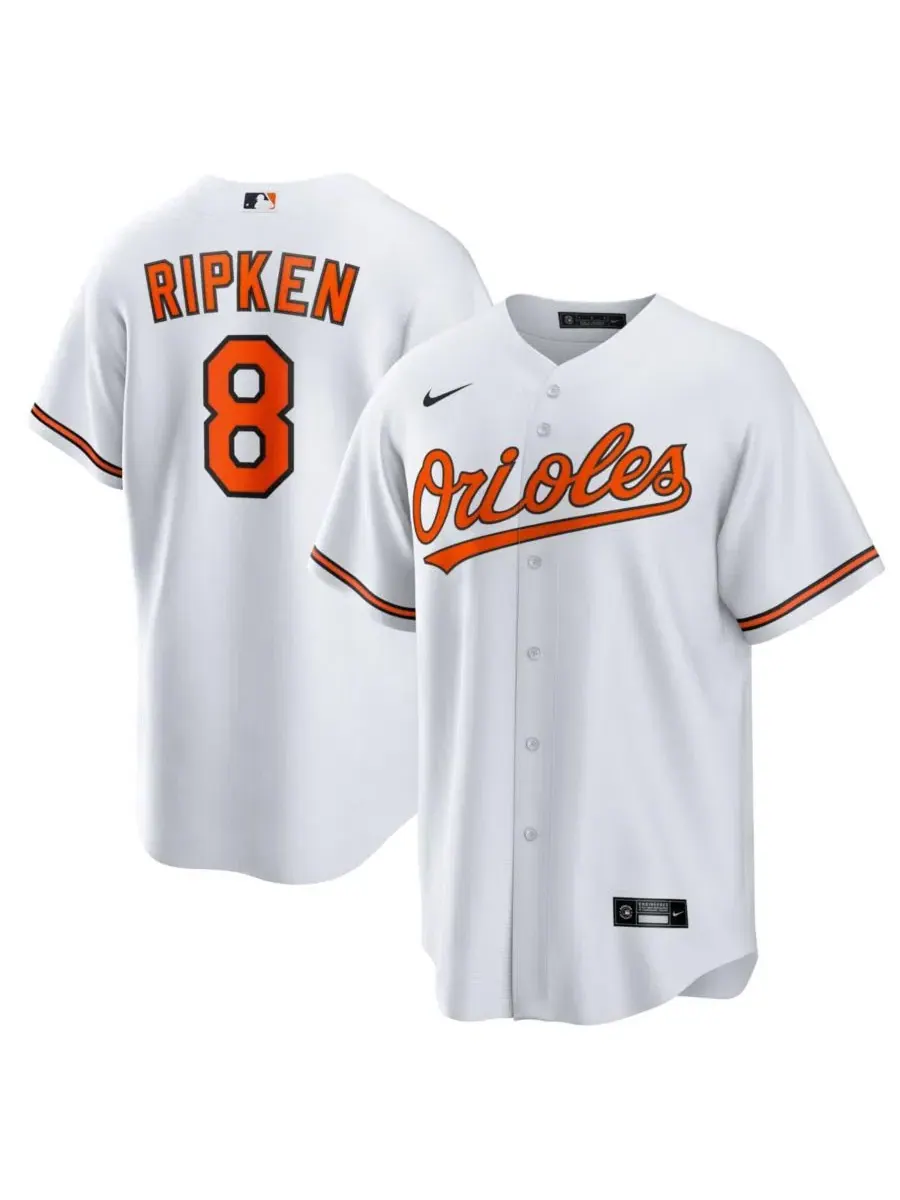Мужская реплика джерси Cal Ripken Jr. White Baltimore Orioles Home Retired Player Nike