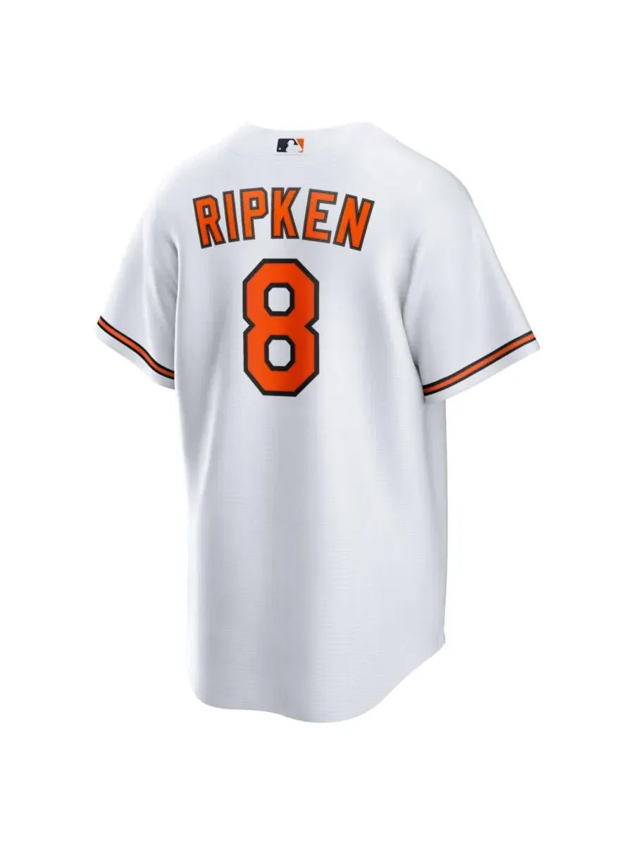 Мужская реплика джерси Cal Ripken Jr. White Baltimore Orioles Home Retired Player Nike — изображение 3 из 3, белый