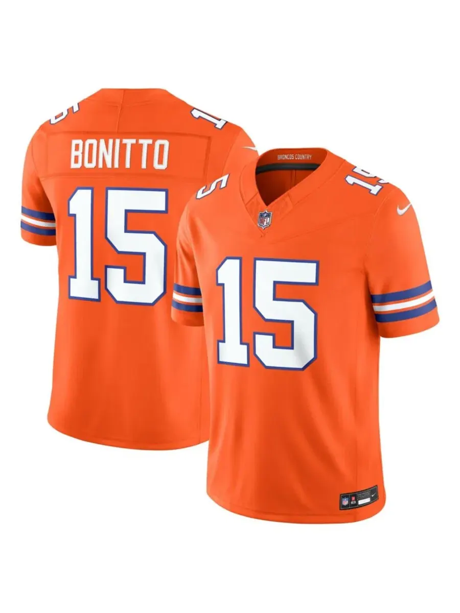 Мужская футболка с длинным рукавом Nike Denver Broncos Alternate Mile High Collection 1977