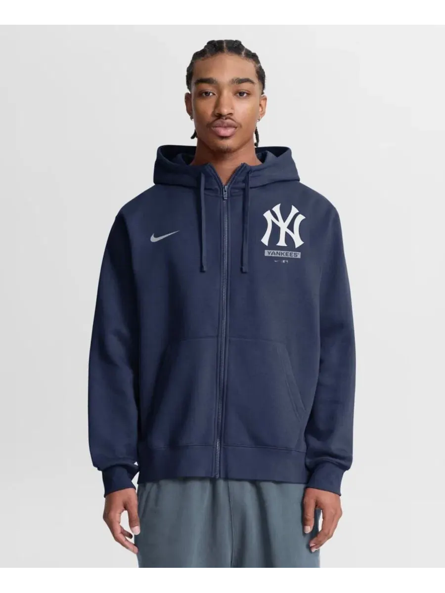 Худи полносью с капюшоном и молнией Primetime Lockup New York Yankees Nike