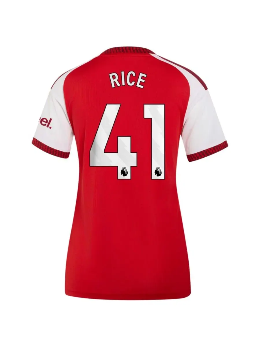 Футболка с коротким рукавом Declan Rice Red Arsenal 2026/27 Home Replica Jersey adidas — изображение 3 из 3, красный