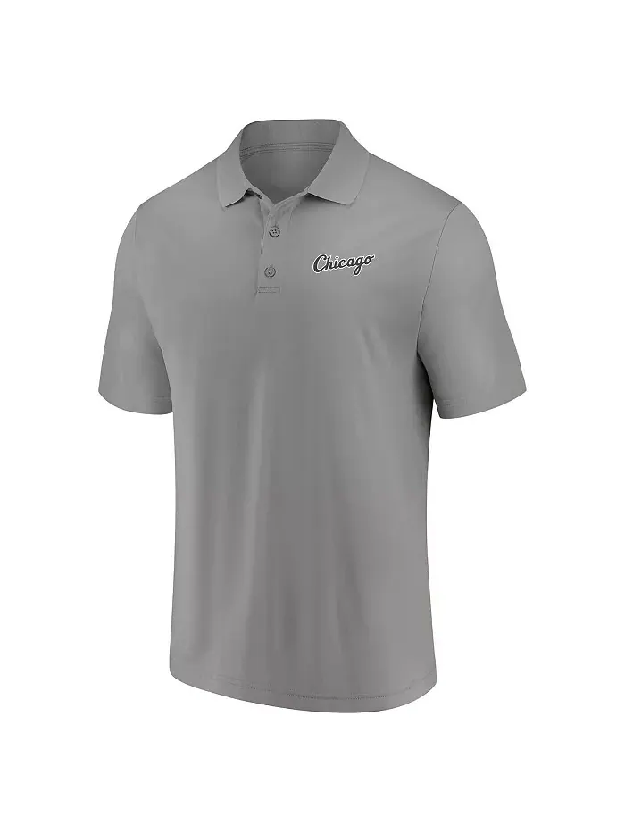 Мужская серая поло Chicago White Sox Component Fanatics — изображение 2 из 3