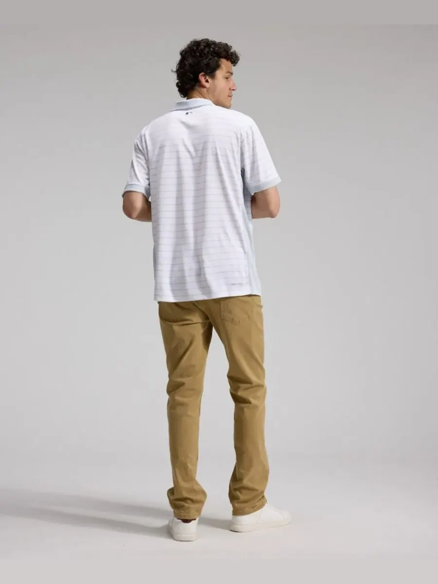 Поло Nike Authentic Collection Striped Victory Dri-FIT — изображение 2 из 4, белый
