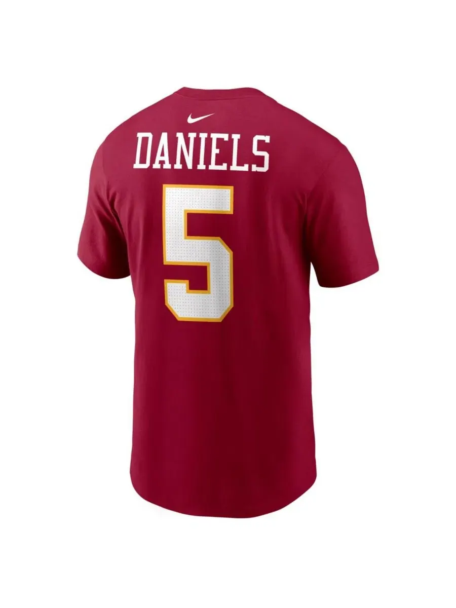 Футболка с длинным рукавом с принтом Jayden Daniels Name Number Nike — изображение 3 из 3, бордовый