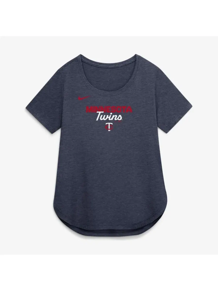 Футболка с принтом Arched Tri-Blend Minnesota Twins Nike — изображение 3 из 5, темно-синий