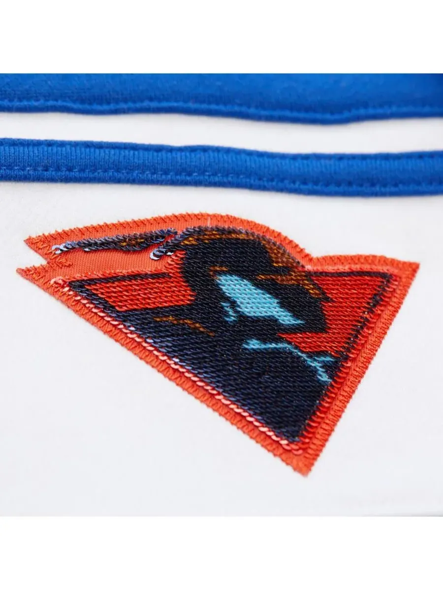Mitchell & Ness Женская толстовка-пуловер X Dannijo Gold/Royal Golden State Warriors с контрастными — изображение 2 из 5
