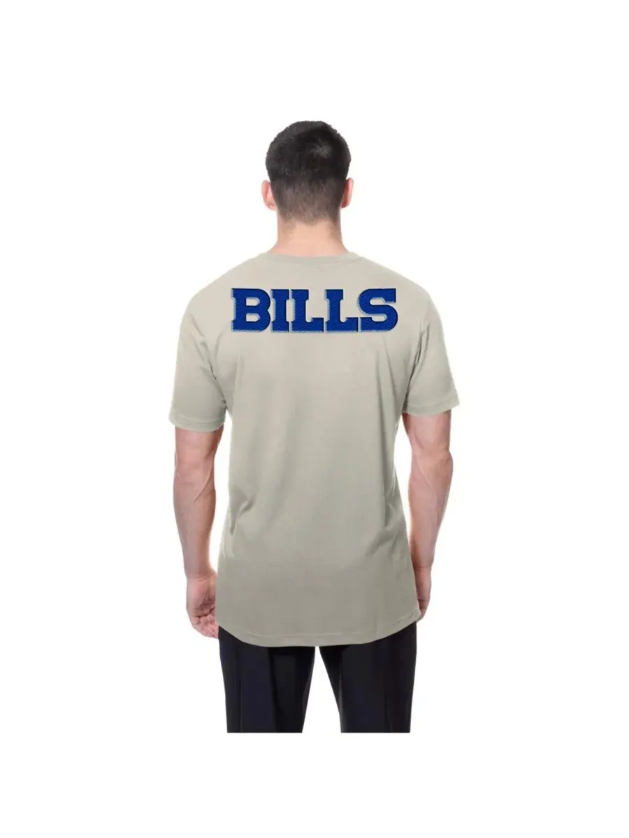 Футболка с эмблемами Buffalo Bills New Era — изображение 5 из 7, светлый бежевый