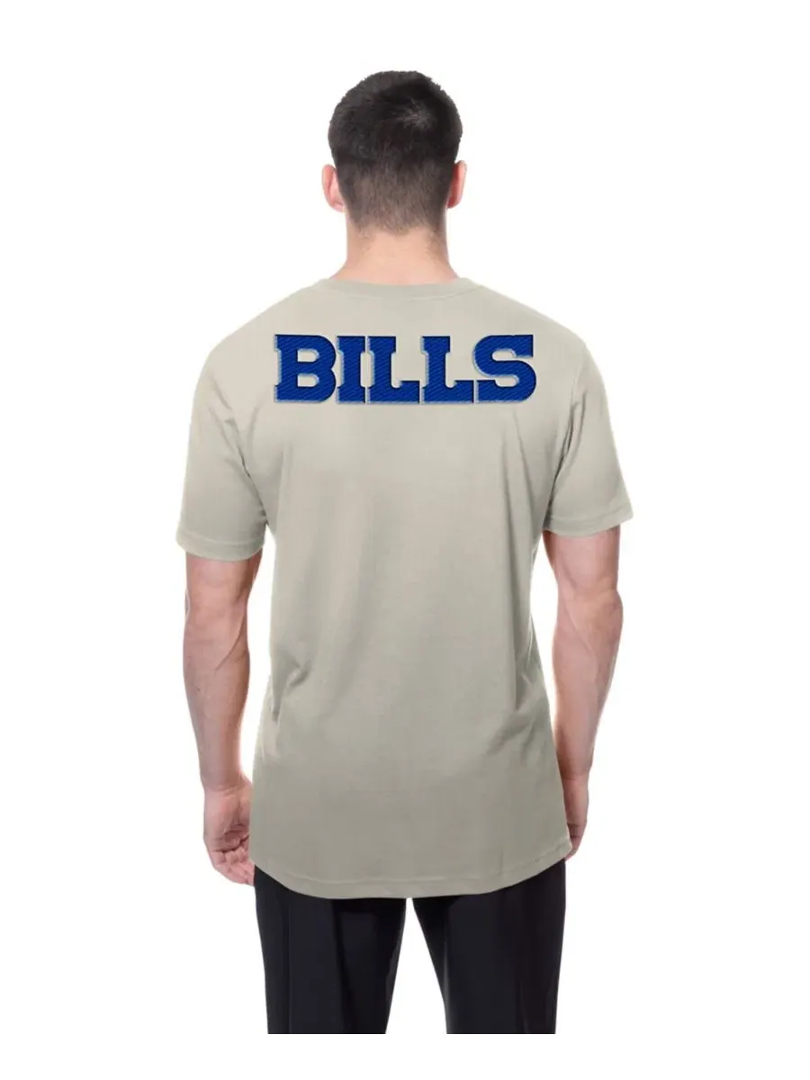 Футболка с эмблемами Buffalo Bills New Era — изображение 7 из 7, светлый бежевый