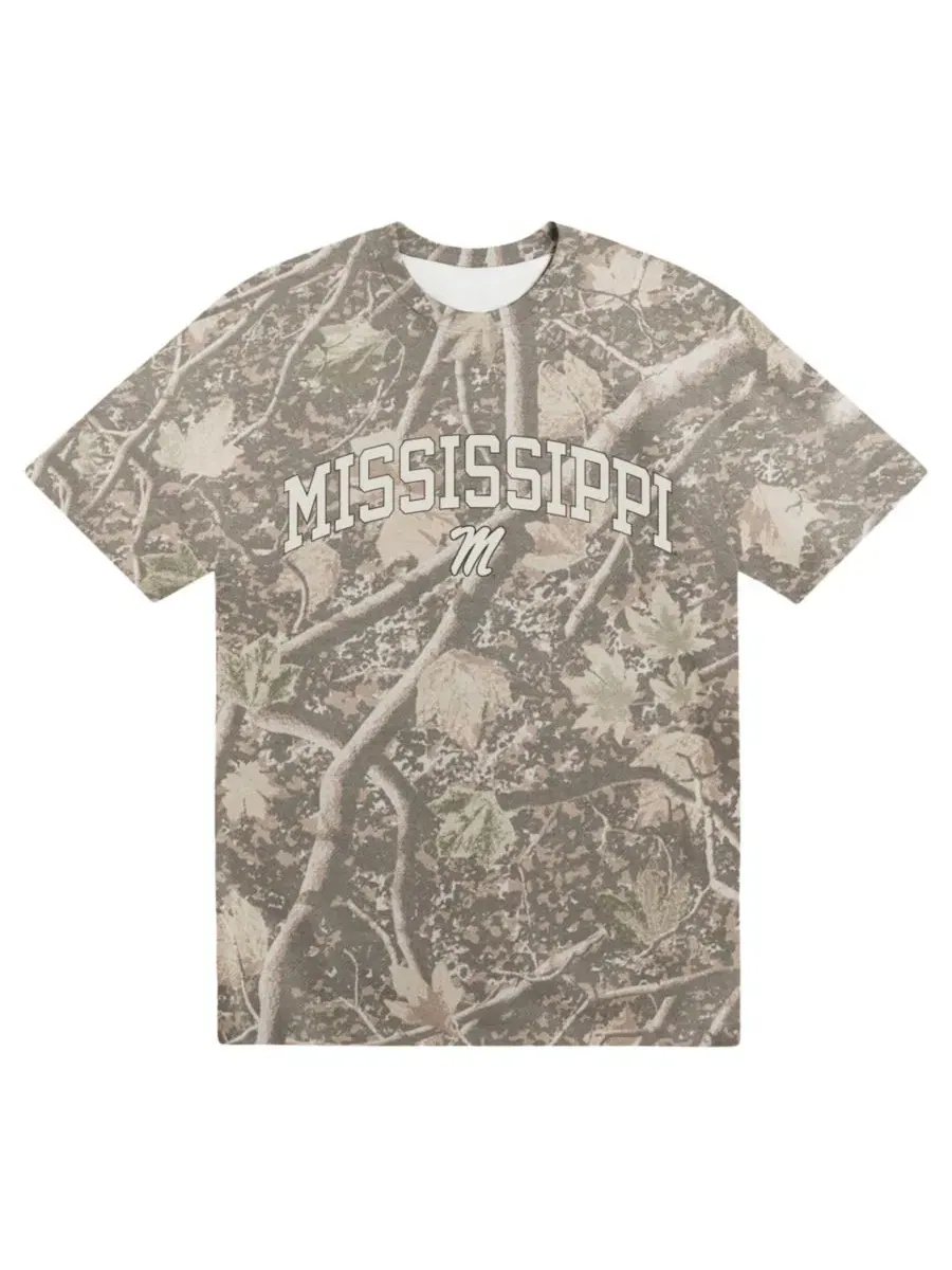 Футболка мужская с принтом Camo Ole Miss Rebels Back Bay Heavyweight Uscape Apparel