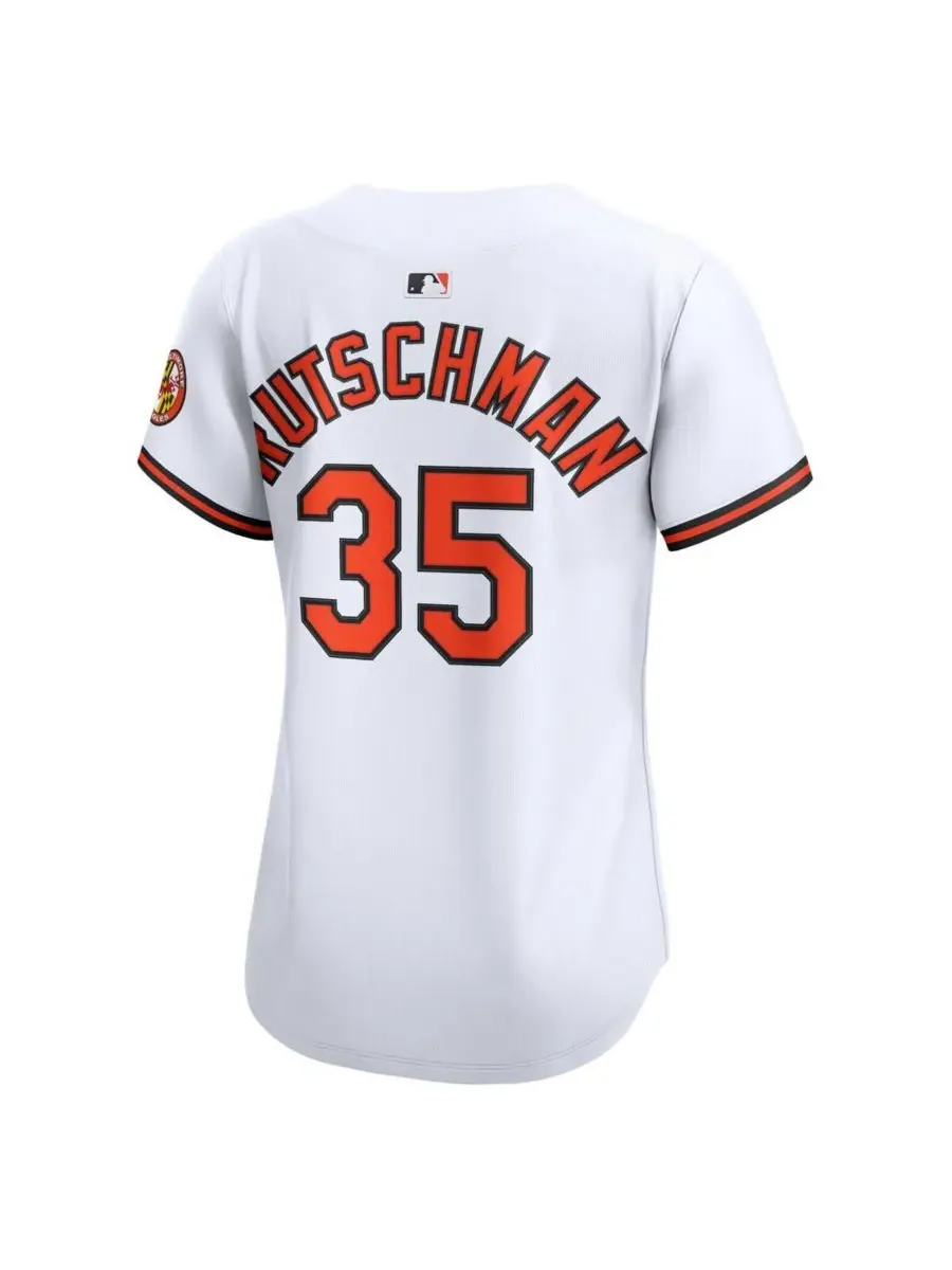 Nike Женская белая домашняя футболка игрока команды Baltimore Orioles Адли Рутшмана — изображение 3 из 3, белый