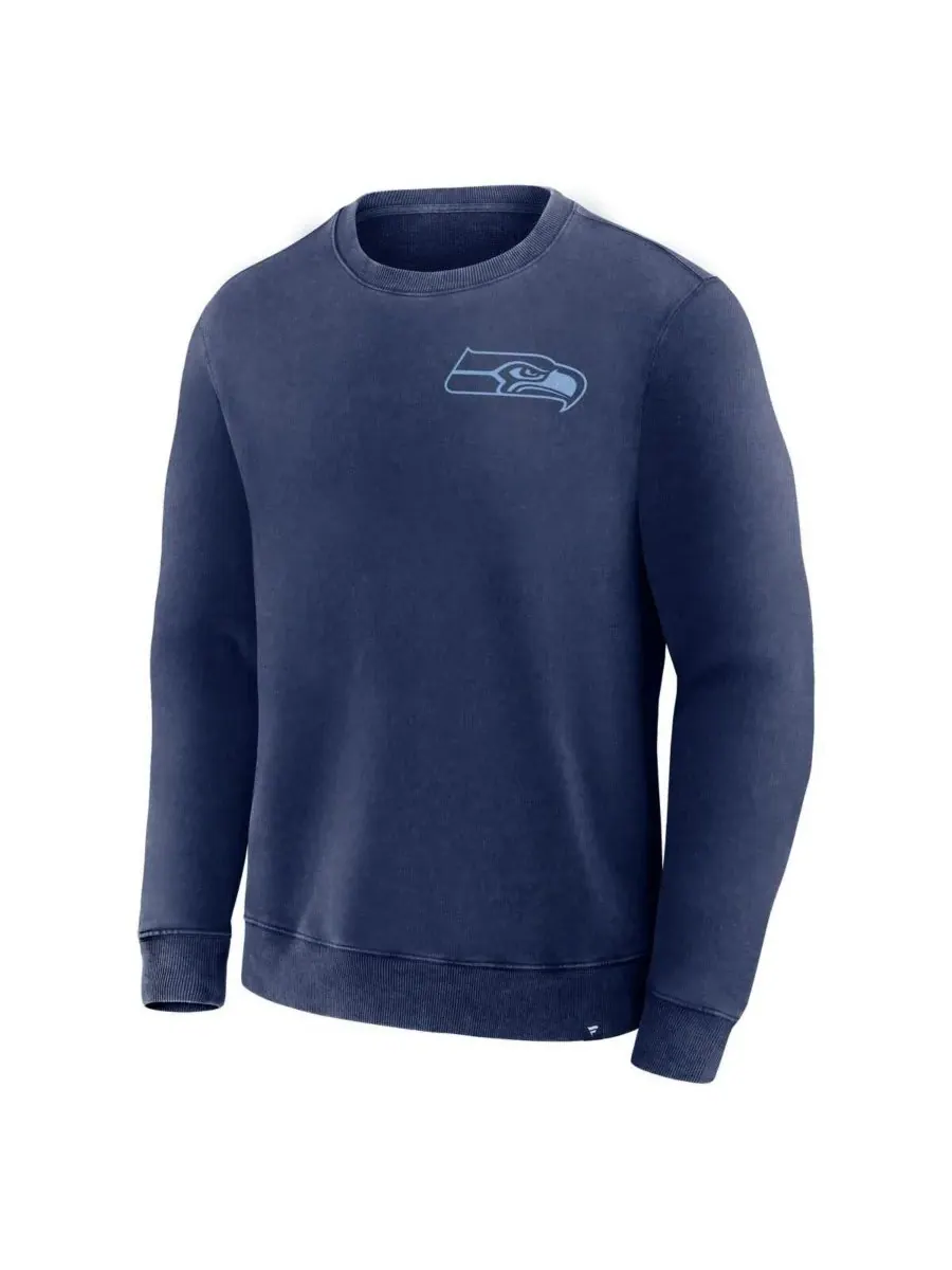 Fanatics Мужская темно-синяя толстовка Seattle Seahawks Deep Route — изображение 2 из 3, темно-синий
