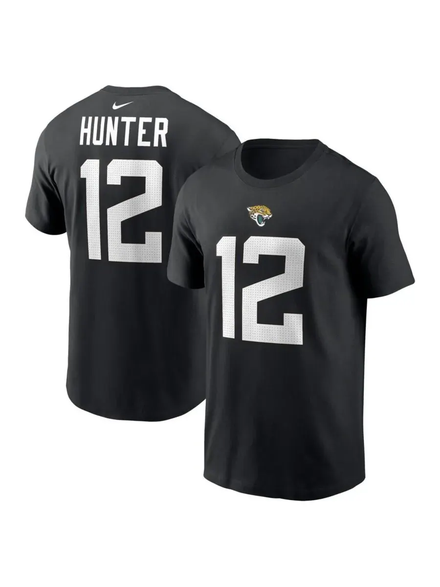 Nike Мужская черная футболка с именем и номером игрока команды Jacksonville Jaguars, выбранного в