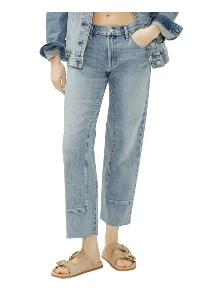 Джинсы прямого кроя Western Relaxed Straight-Leg Jeans Silver Jeans Co., Solstice