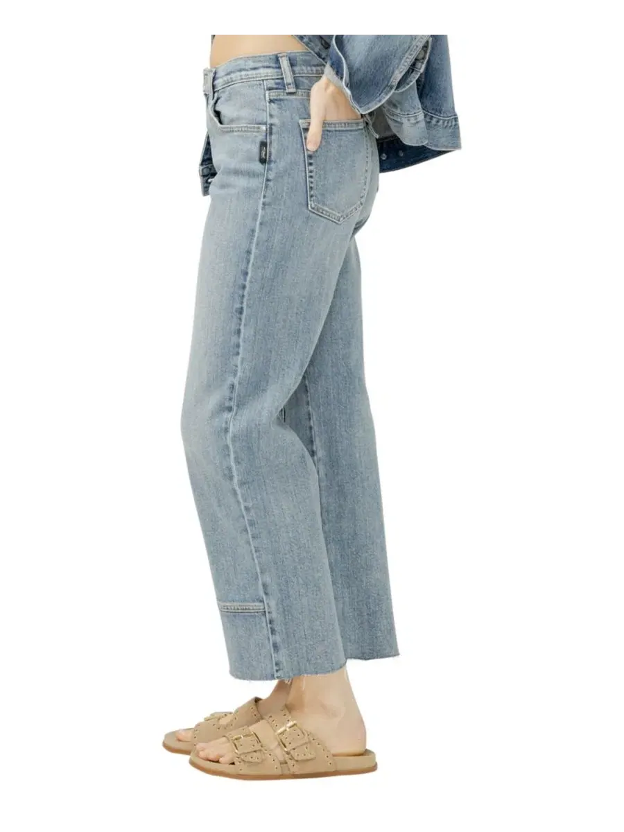 Джинсы прямого кроя Western Relaxed Straight-Leg Jeans Silver Jeans Co., Solstice — изображение 3 из 5