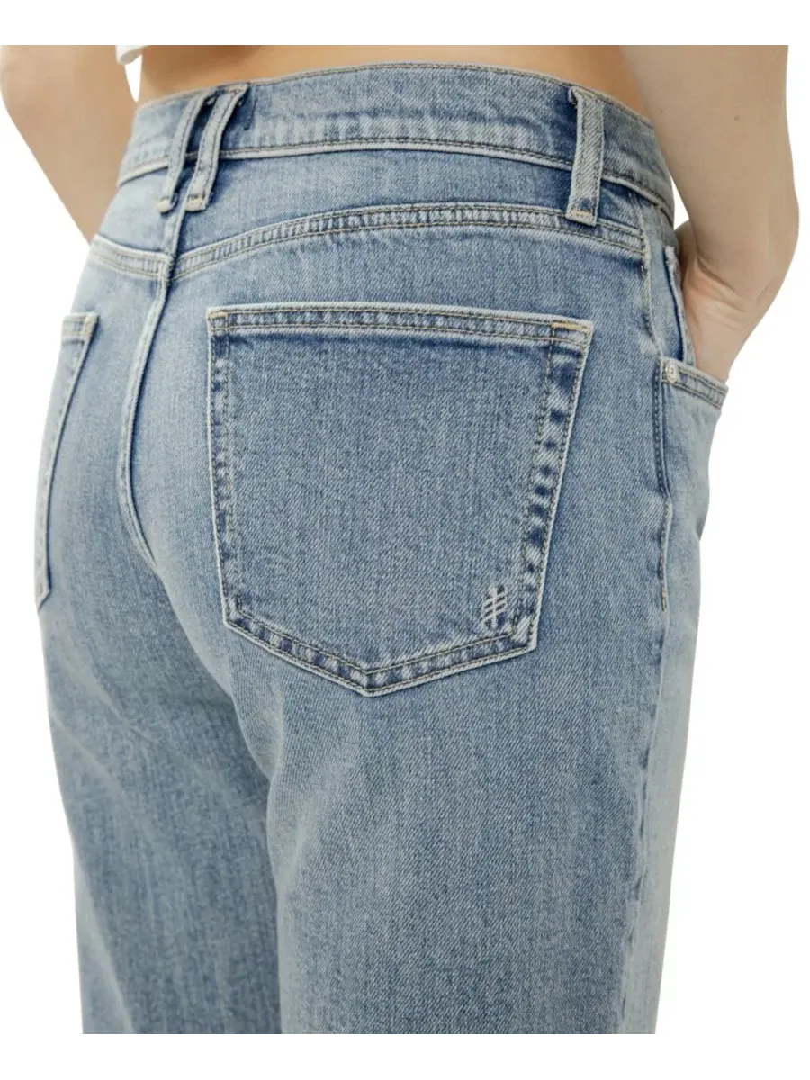 Джинсы прямого кроя Western Relaxed Straight-Leg Jeans Silver Jeans Co., Solstice — изображение 4 из 5