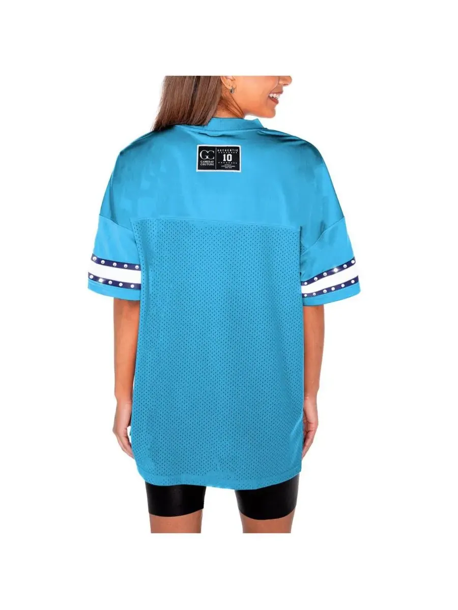 Gameday Couture Женская светло-голубая футболка North Carolina Tar Heels Until Kickoff со стразами — изображение 3 из 5
