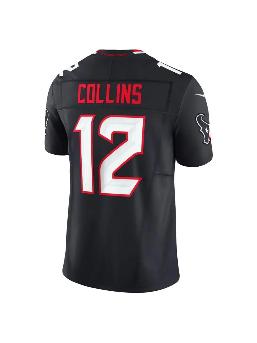 Nike Мужская футболка Nico Collins темно-синего цвета с символикой команды Houston Texans Team — изображение 3 из 3
