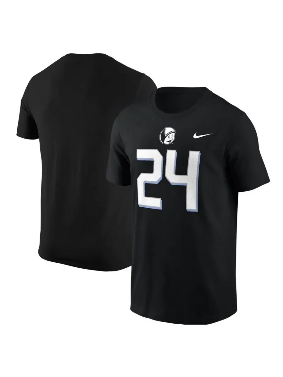 Nike Мужская черная футболка UCF Knights 2024 Space Game Jersey с номером 24