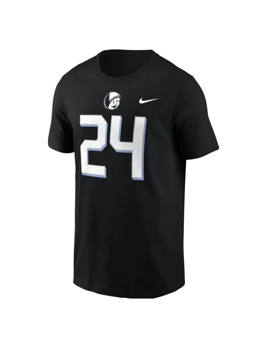 Nike Мужская черная футболка UCF Knights 2024 Space Game Jersey с номером 24 — изображение 3 из 3, черный