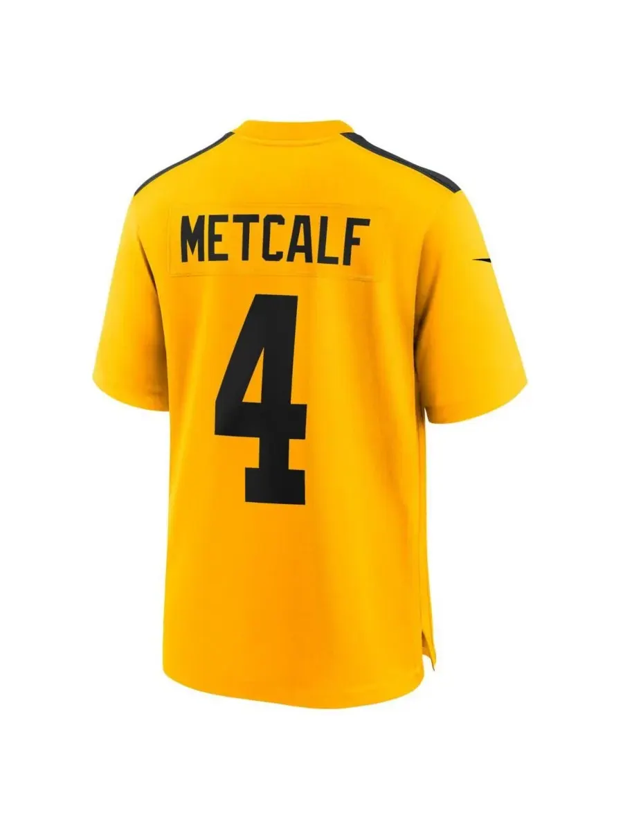 Мужская золотая альтернативная игровая майка DK Metcalf команды Pittsburgh Steelers образца 1933 — изображение 2 из 3, золото