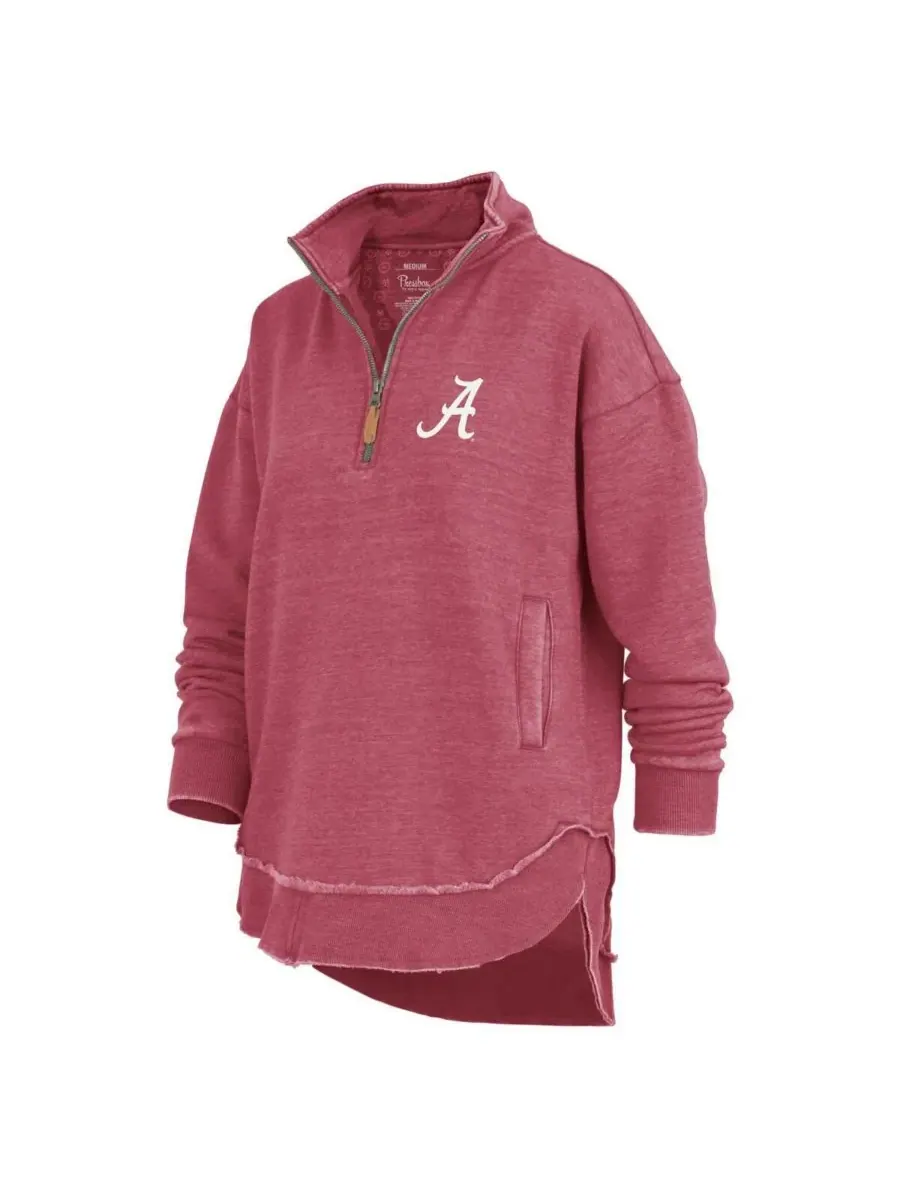 Pressbox Женская толстовка-пончо на молнии с надписью Crimson Alabama Crimson Tide Northfork Sojourn — изображение 3 из 3