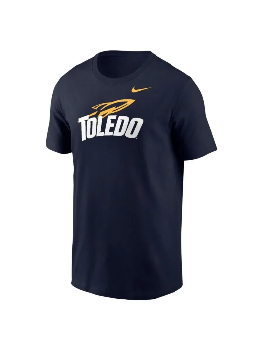 Футболка с принтом Primary Logo Toledo Rockets Nike — изображение 2 из 3, темно-синий