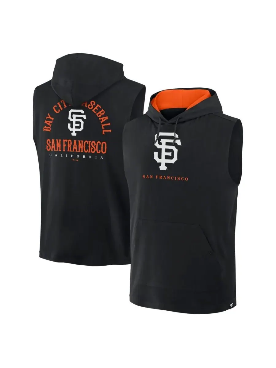 Fanatics Мужская черная толстовка без рукавов San Francisco Giants Fire Speed