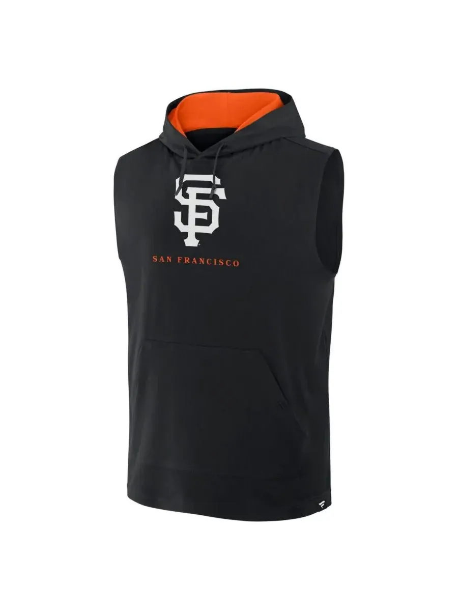 Fanatics Мужская черная толстовка без рукавов San Francisco Giants Fire Speed — изображение 2 из 3, черный