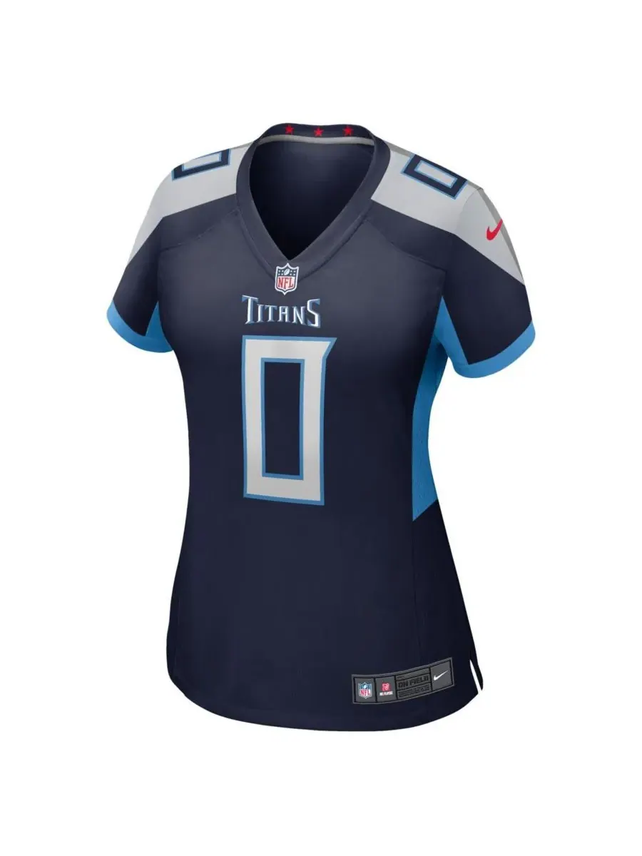 Nike Женская игровая футболка Calvin Ridley Navy Tennessee Titans — изображение 5 из 5, темно-синий