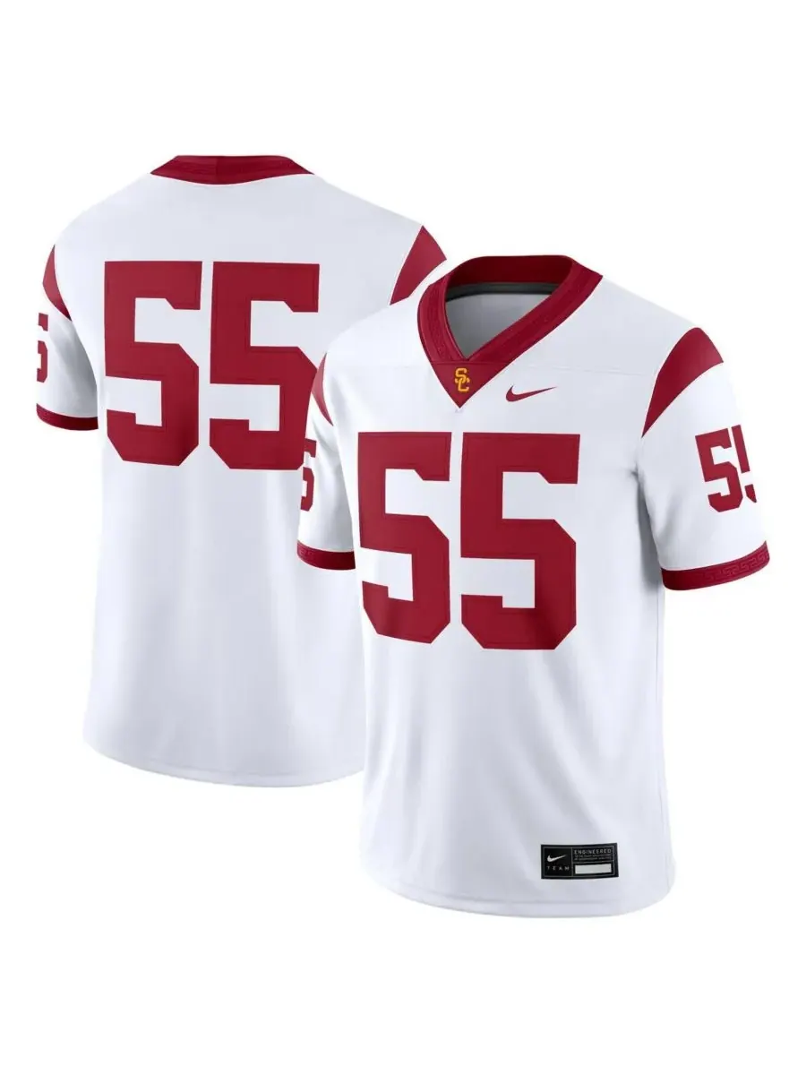 Nike Мужская белая выездная игровая футболка USC Trojans, размер 55